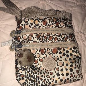 Kipling cross body bag with monkey keychain LIKE NEW